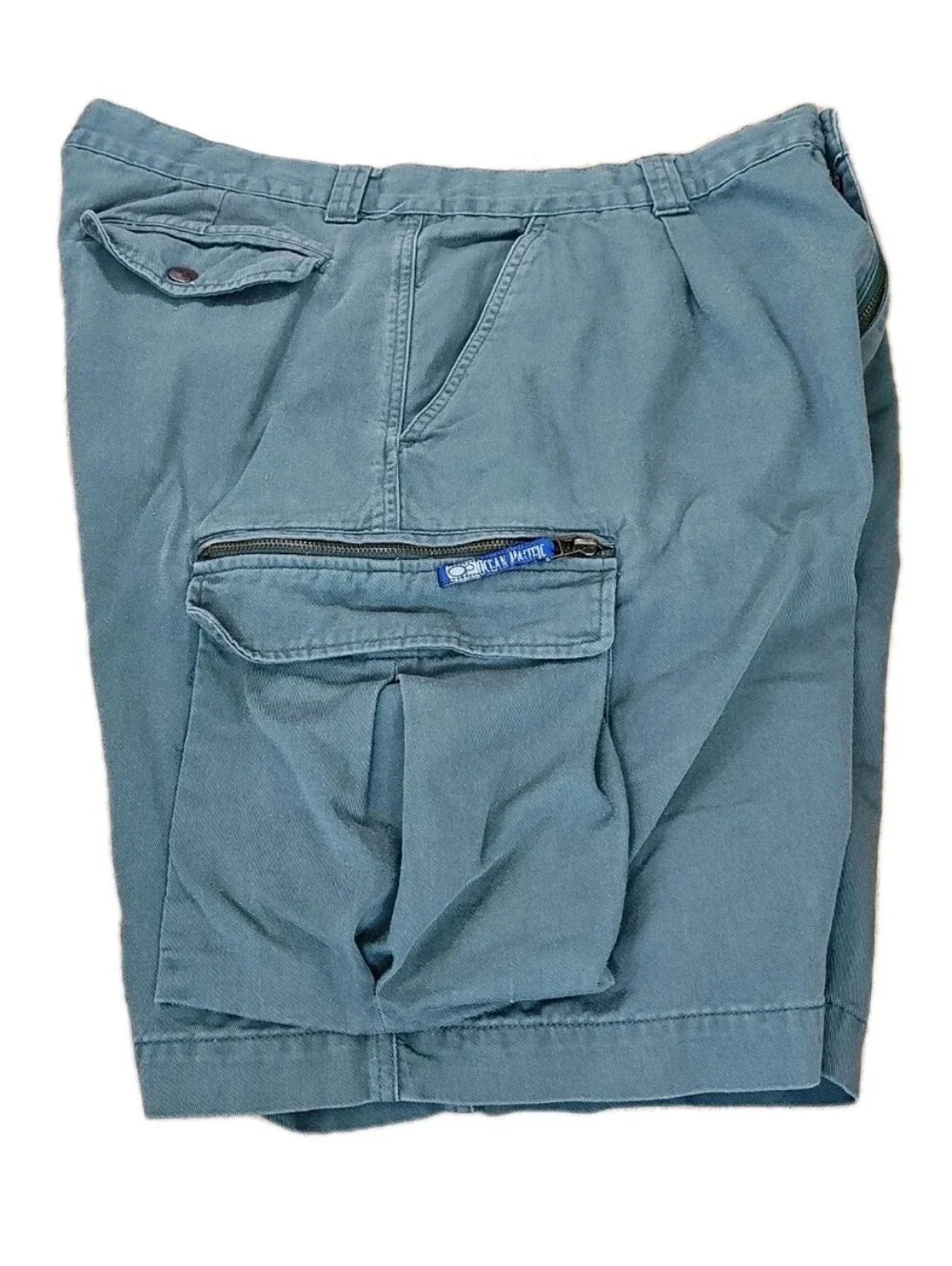 Vtg 80s Ocean Pacific Baggy Pocket Cargo Pleated Shorts Fits 38/9